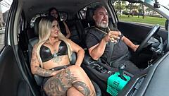 DJ Jhenny Teaches Ted Cunnilingus On Her Juicy Grelo In Public Street!