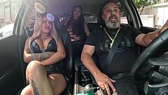 DJ Jhenny Teaches Ted Cunnilingus On Her Juicy Grelo In Public Street!