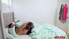 step daddy here's your morning double deepthroat from two horny milfs