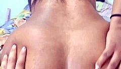 check out this big ass latina teen gaping her hole on thick cock