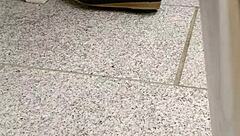 Tan Nylons Dip In Flats For Shoeplay Tease