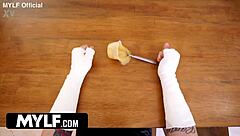 Stepmom's sponge bath explodes into deepthroat tittyfuck creampie anal frenzy