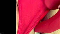 closeup view of my creamy wet pussy lips glistening invitingly