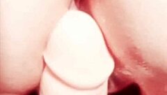 mature oiled wife spreads huge shaved pussy lips teasing closeup