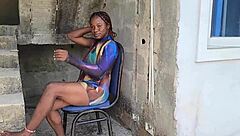 i slammed my neighbor's wet pussy outdoors while she moaned loud