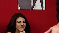 Kinky domina humiliates neighbor CFNM in sheer stockings