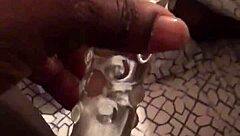 her smooth pussy throbs with toy pleasure and loud moans