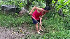 ever wonder how that busty stepmom rails the old gardener raw in homemade backyard bangs?