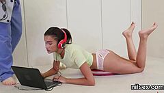 foxy chick enters anal asylum undergoing intense awkward therapy session