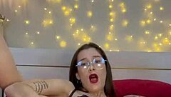 I'm fucking my dildo so hard in these fishnets, gonna squirt everywhere till my juicy pussy shakes uncontrollably