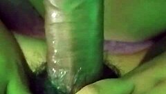 curvy latina milf kneels eagerly awaiting thick cum shots in her mouth