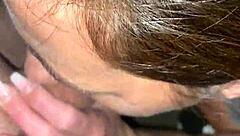 Pov public blowjob tempts with wife's wet pussy hardcore outdoor pounding cock tease