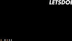 Gorgeous fit brunette Anna Rose rides that horny stud's cock cowgirl style, her fake tits bouncing in erotic missionary bliss