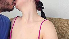 Violet Vixen deepthroats huge dildo facefucked in pov casting!