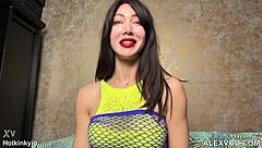 hotkinkyjo fists her gaping ass then fucks it with mrhankey's huge dildo prolapse