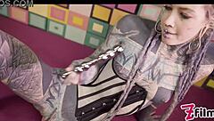 How Does Anal Queen Anuskatzz Squirting from Metal Toy Turn into Corset Big Dick Ass Pounding?