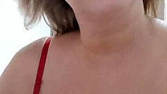 Mature Amateur Blonde Reveals Big Natural Tits And Pussy Lips In Shorts