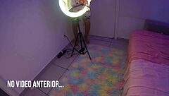 Muscular Brazilian Bodybuilder Makes Juicy Neighbor SQUIRT 3 Times Licking Pussy!