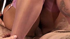 Amateur Indian Couple in Lingerie: Blonde Wife Fingers Pussy, Sucks Cock, Doggystyle Cumshot, Bent Over Ass Show