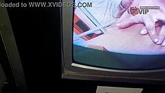 she sucks strangers' cocks swallows cum then kisses cuckold at gloryhole