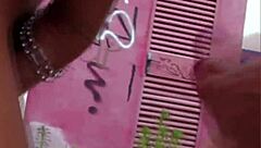 Slutty brunette takes it bent over doggystyle outdoors till cumshot!