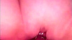 Kiwi milf slut stuffs glass beads in ass before creampie pounding