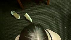 snow bunny deepthroats muscular black cock in sloppy interracial training 🐰🍆