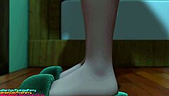 i dominate tsuyu as futanari toga pinning her down hard in 3d hentai glory