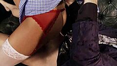 stacey saran rides fucks licks creampie with favorite big cock buddy