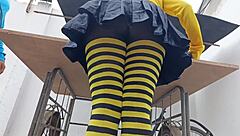 curvy latina college babe with big natural tits gets fucked hard by neighbor salesman