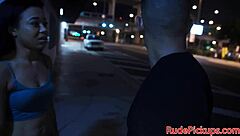 hey, ever seen a petite girl get totally dominated by a wild stranger outdoors?