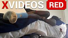 bbw ebony milf mama rides cowgirl on thick cock with fat legs spread wide