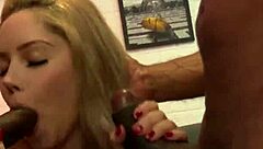 Hot blonde gets her big ass double penetrated by two monster bbc in wild interracial 3some 😈🍆💦