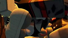 Shark girl furry gets wild solo fun in roblox bedroom play