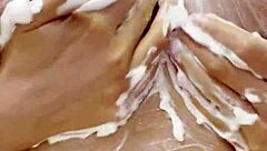 Monika Fox Poses Naked, Smears Cream Over Tits and Ass