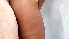 teen prostitute bends for stepdad's standing anal creampie monster cock stretch