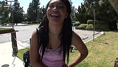 her big tits bounce wildly while monster cock bones her tight ass deep