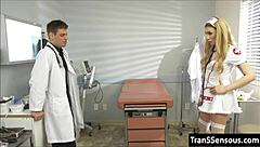 patient gets suggestive shemale nurse bent over asshole fucked in hospital