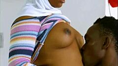 mdx hubby sneaks quickie pounding ebony wife's wet pussy behind stepsis