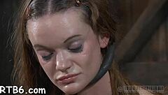 Heart races wild in sadomasochism slave collar bondage fuck