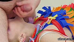 spicy kitten endures deepthroat ass licking and brutal group anal assfucking in bdsm madhouse