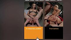 pov shalina devine begs for two cocks cowgirl riding to cum hard