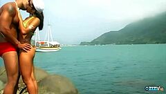 nothing drives this brunette milf's small tits wild like bent over outdoor anal pounding to screaming orgasm!