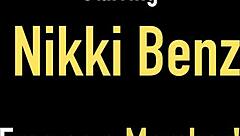 nikki benz spreads legs fingering her huge wet pussy lips solo