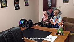 watch lust-crazed principal punish mommy cougar in garage office 3some corruption!