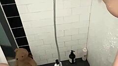 arab teen escort with perfect curvy body fingers tight pussy in luxury shower los angeles