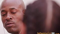 Petite teen brunette rides monster bbc balls deep then gapes her tight pussy wide