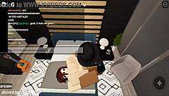 She dances in club then gets picked up for bent over doggystyle creampie riding in roblox condo