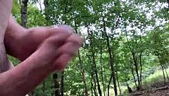 Amateur Clitlicker662 flashes pussy and masturbates to orgasm in forest