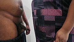 Indian Bhabhi Gives Oily Handjob Massage to Thick Dick